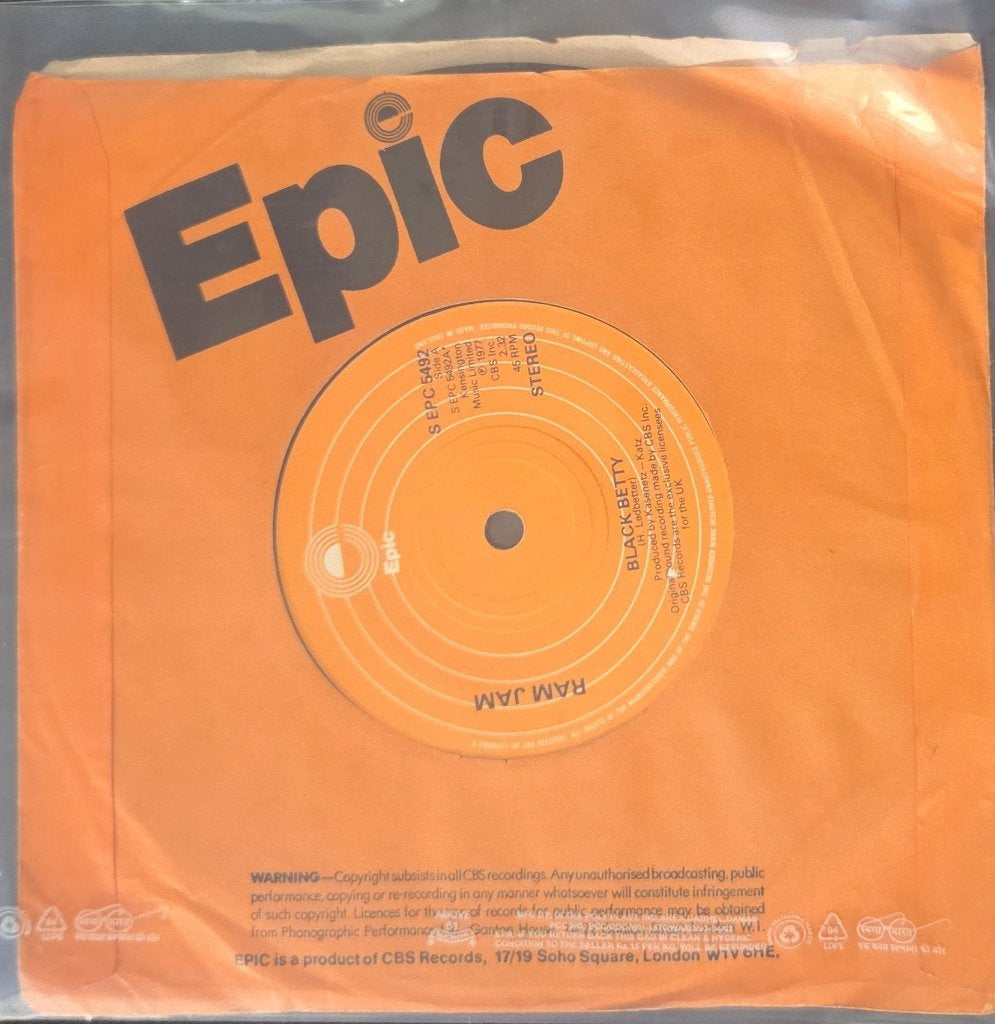 Ram Jam - Black Betty / I Should Have Known (45-RPM)