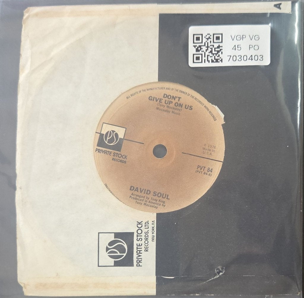 David Soul - Black Bean Soup / Don't Give Up on Us (45-RPM)