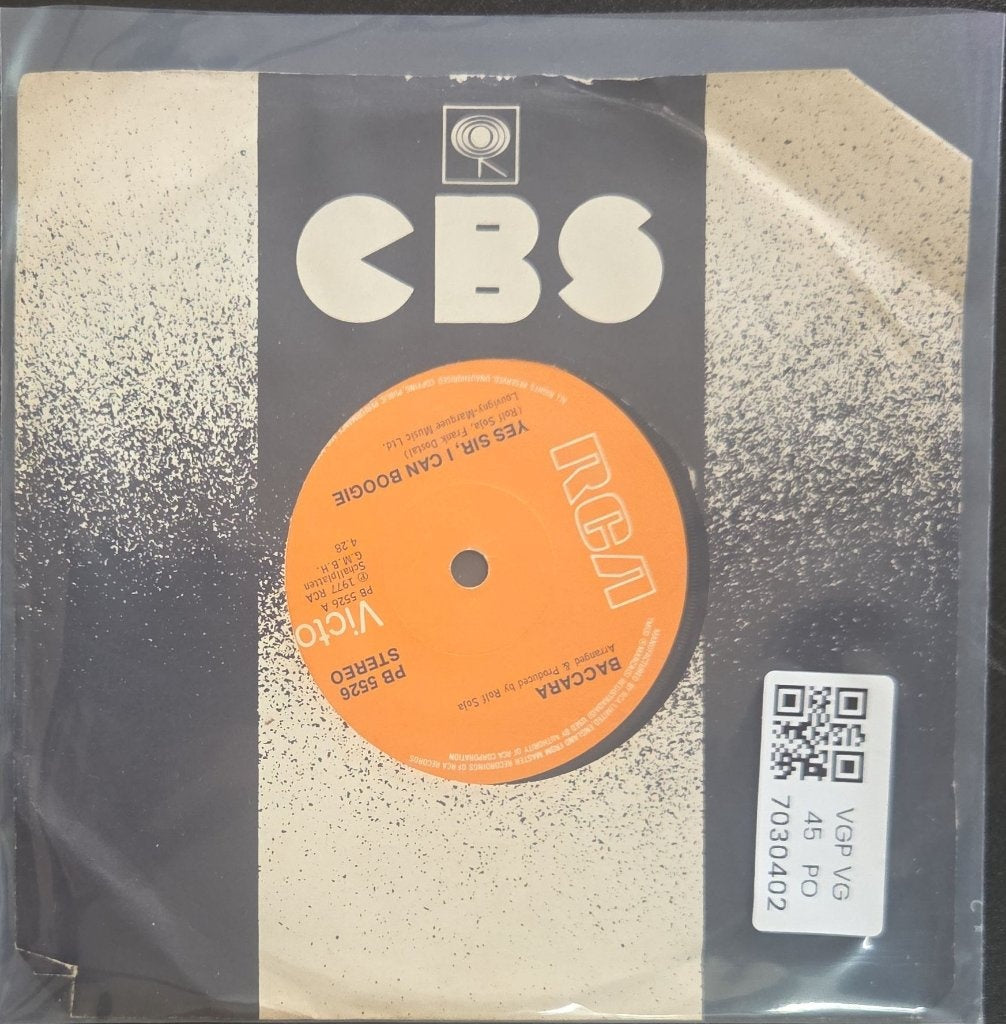 Baccara - Yes Sir, I Can Boogie / Cara Mia (45-RPM)