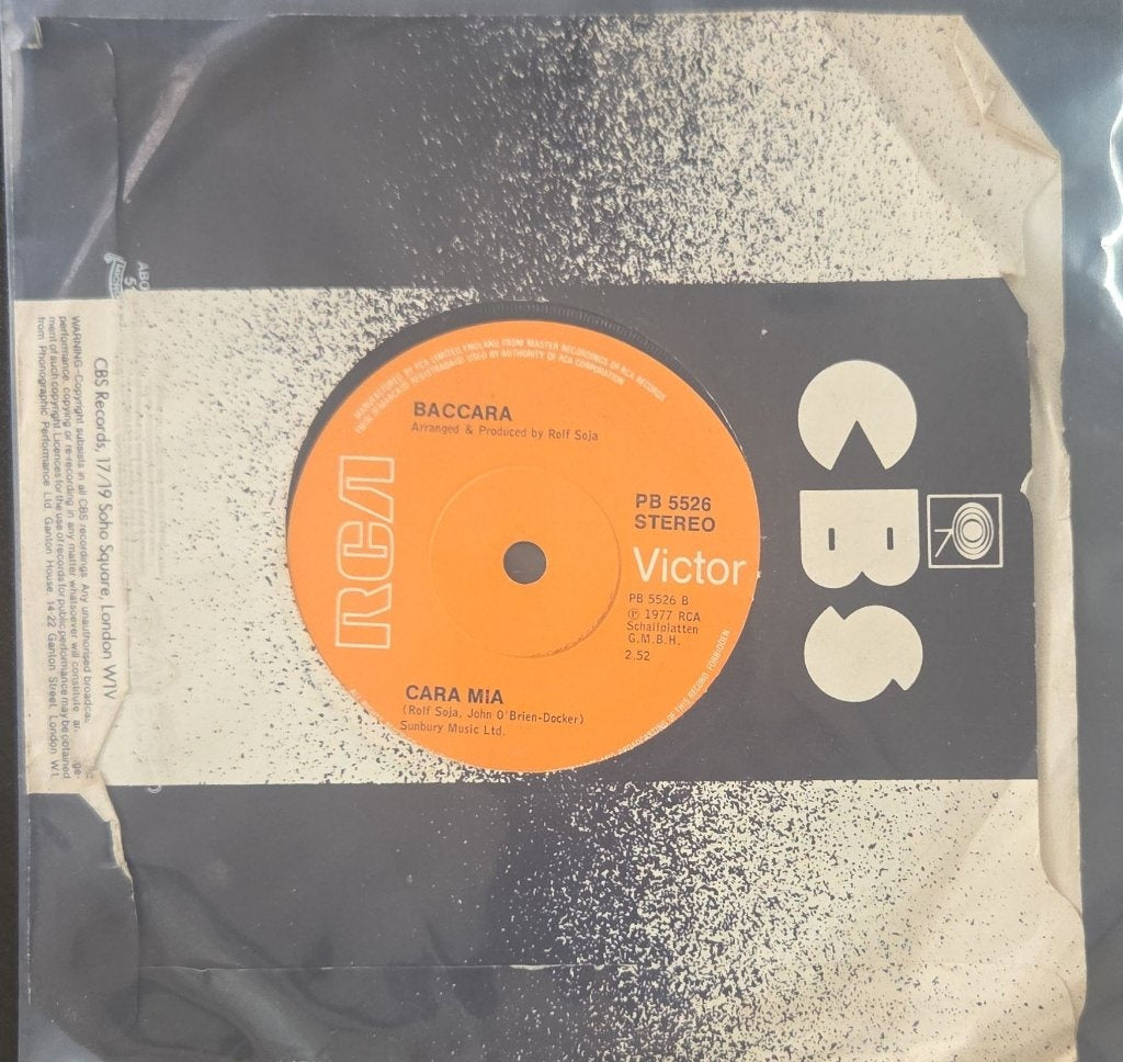 Baccara - Yes Sir, I Can Boogie / Cara Mia (45-RPM)