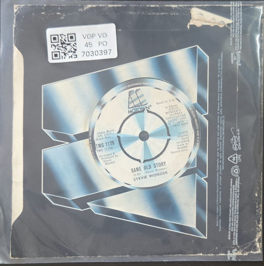 Stevie Wonder - Outside My Window (45-RPM)