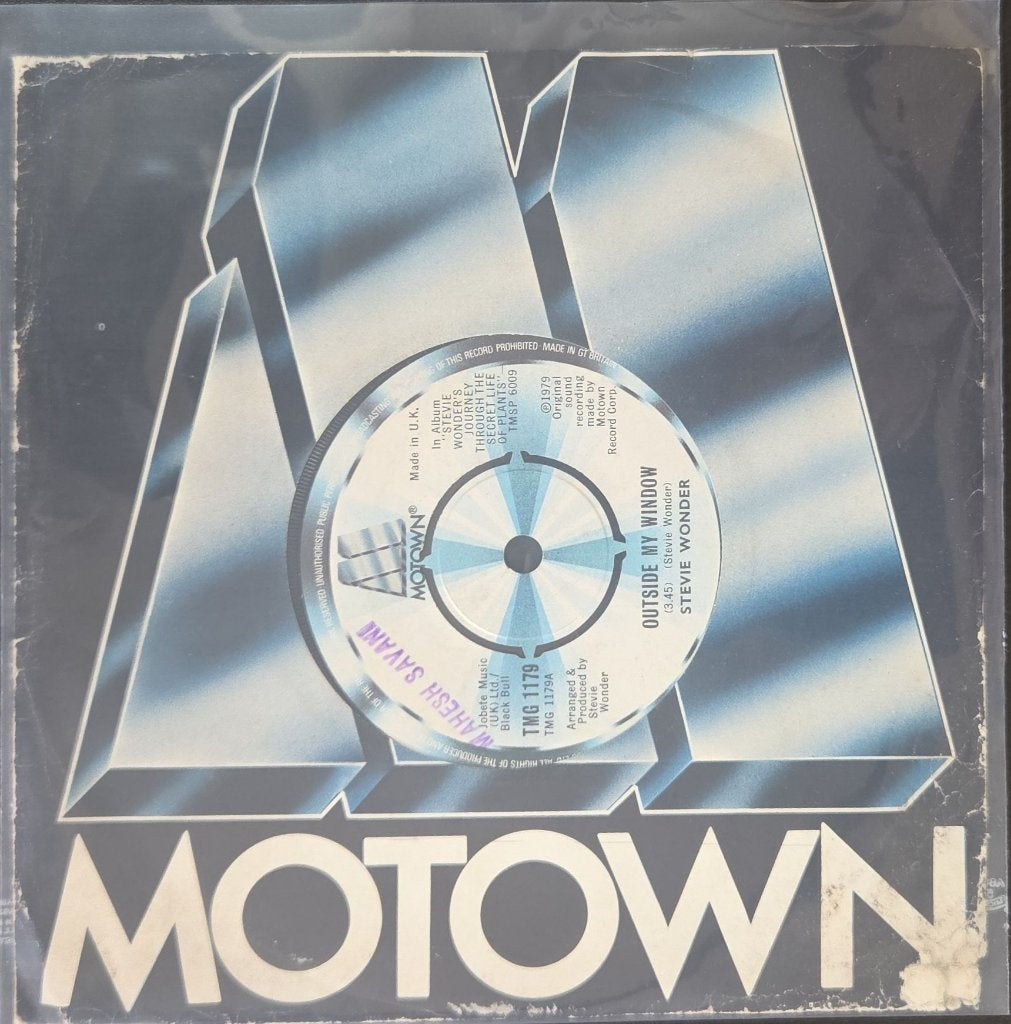 Stevie Wonder - Outside My Window (45-RPM)
