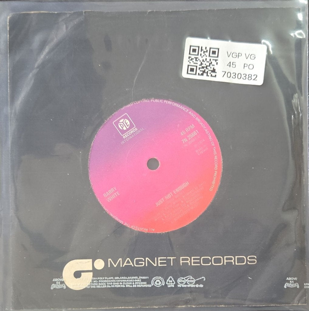 Barry White - Can't Get Enough of Your Love, Babe (45-RPM)