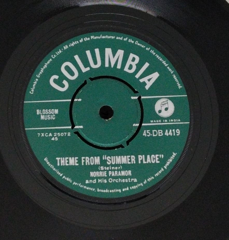 Norrie Paramor and His Orchestra - Theme from "Summer Place" (45-RPM)