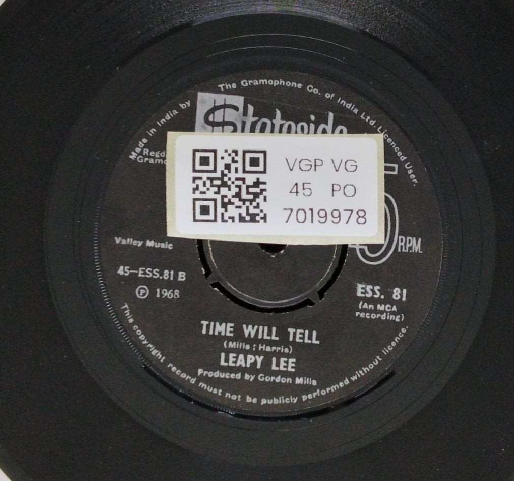 Leapy Lee - Little Arrows / Time Will Tell (45-RPM)