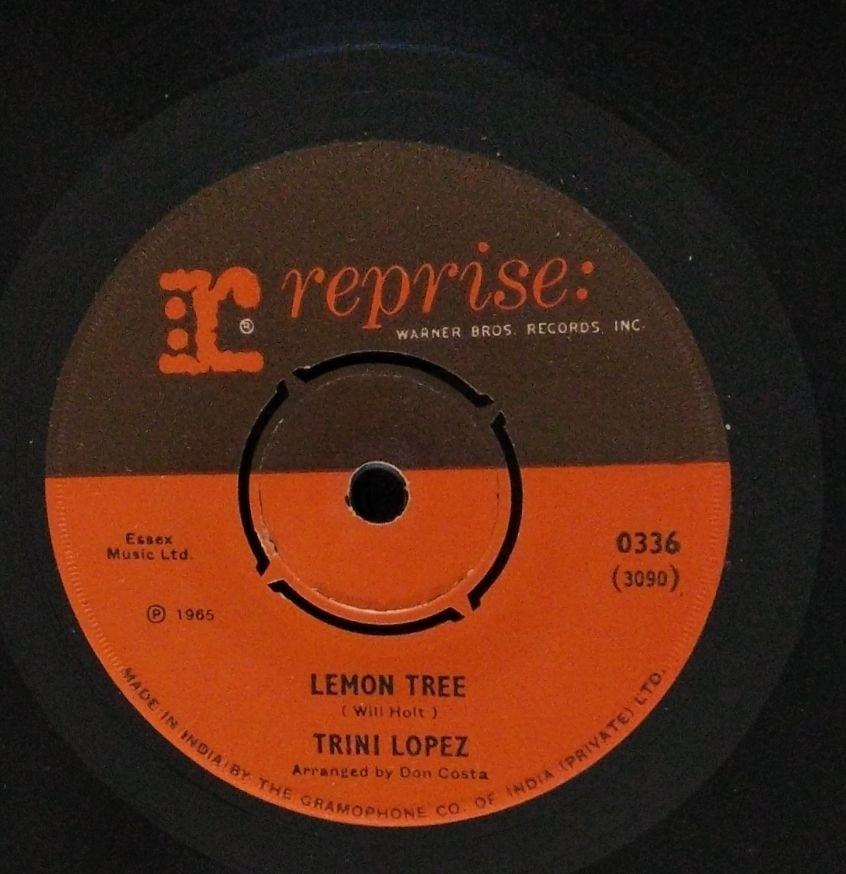 Trini Lopez - Lemon Tree / Pretty Eyes (45-RPM)
