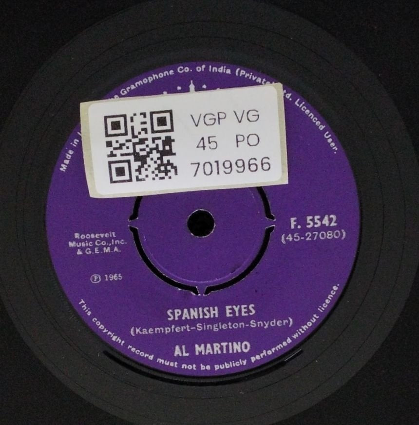 Al Martino - Melody of Love / Spanish Eyes (45-RPM)