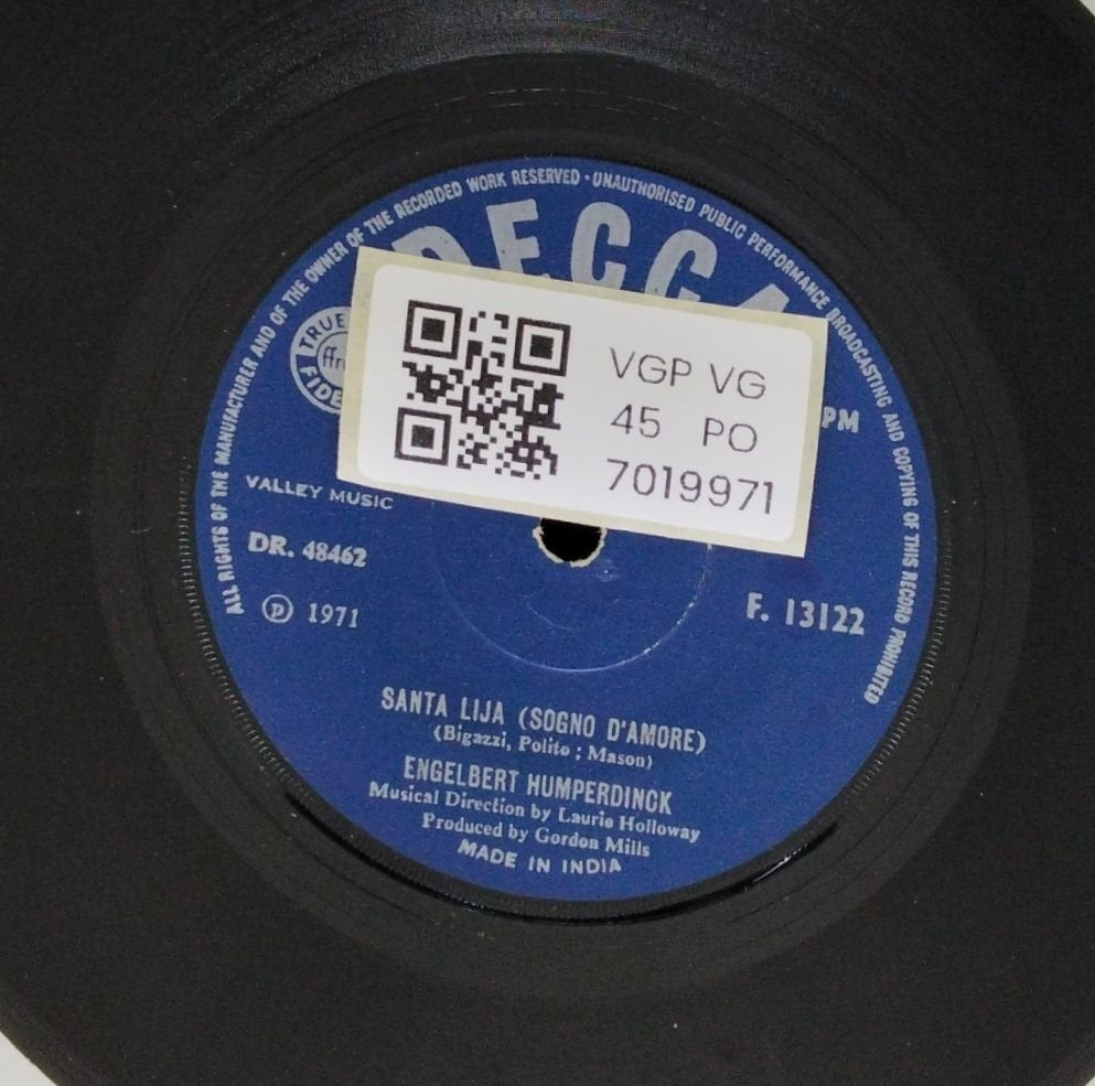 Engelbert Humperdinck - Stranger Step Into My World (45-RPM)
