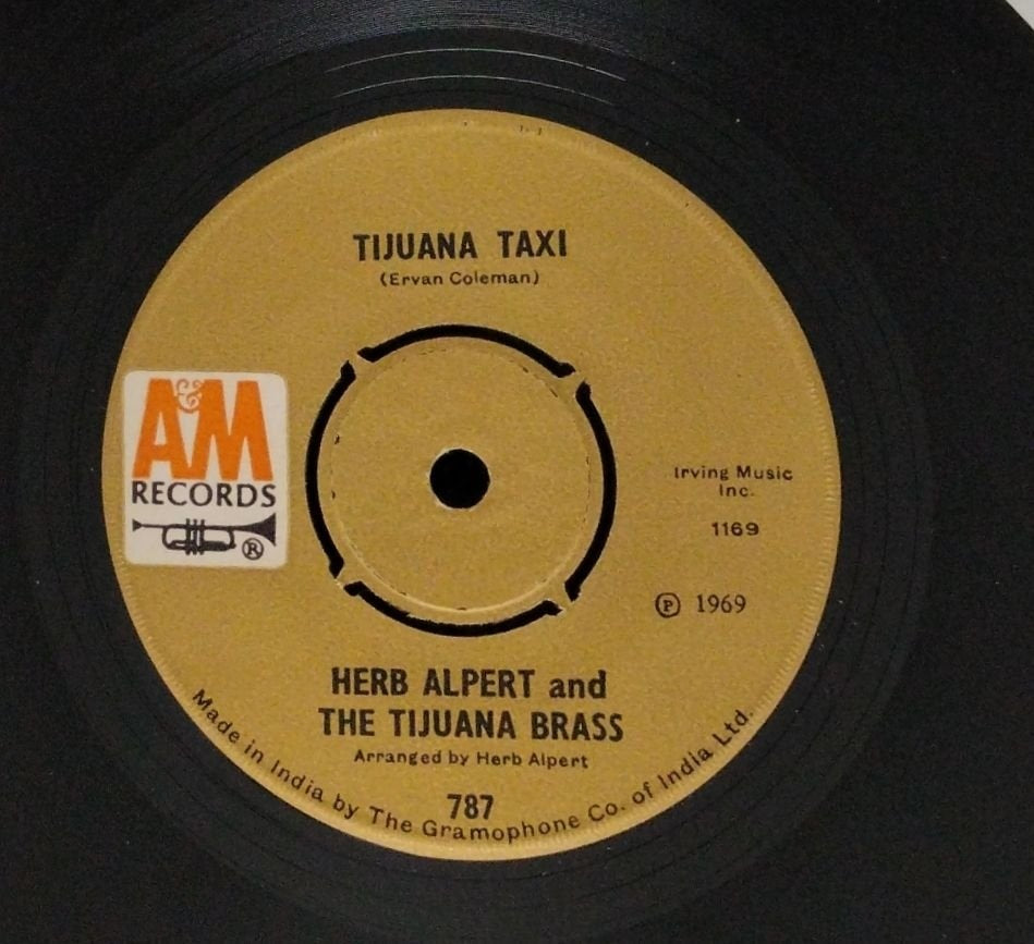 Herb Alpert and The Tijuana Brass - Tijuana Taxi / Zorba The Greek (45-RPM)