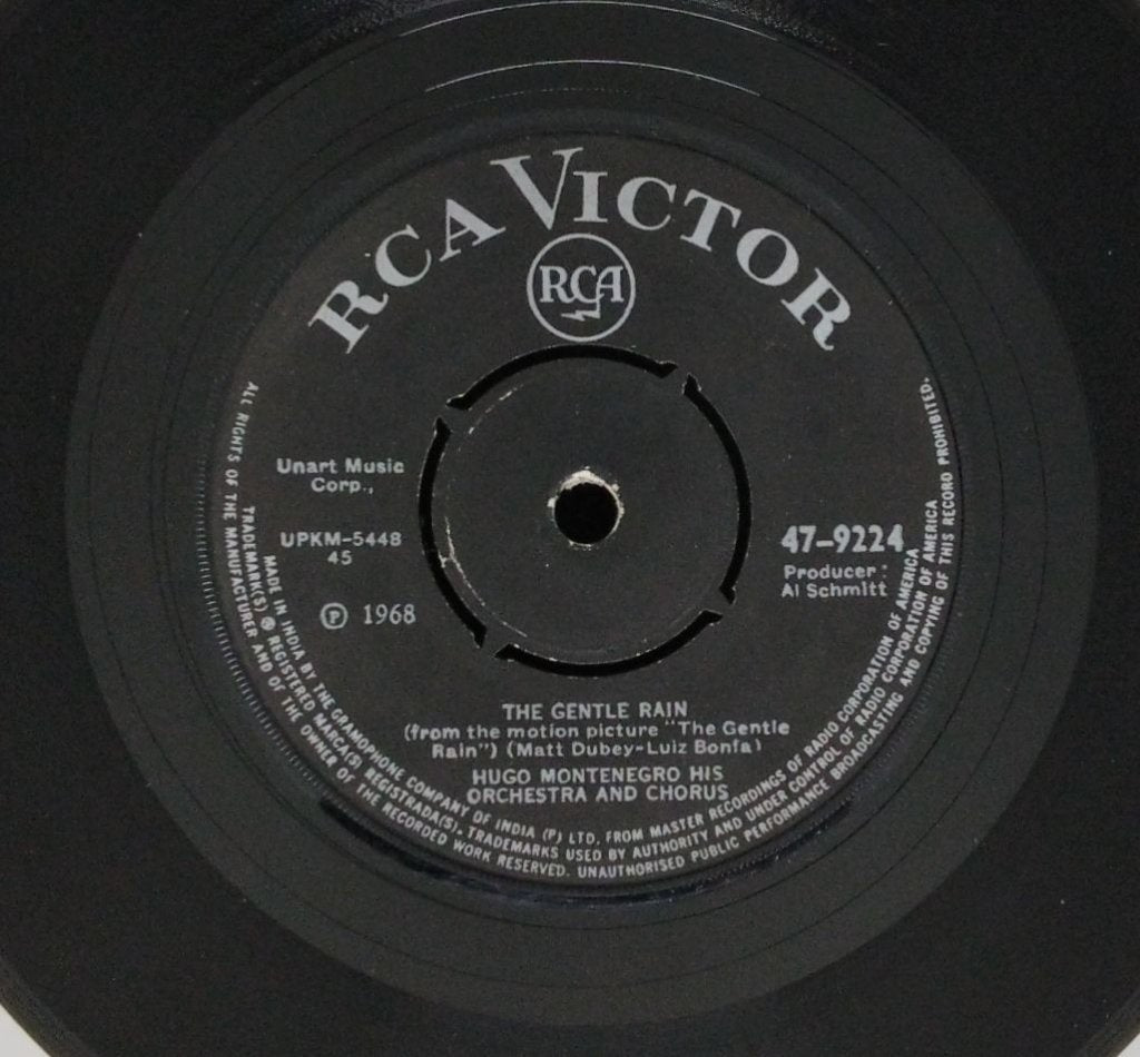 Hugo Montenegro His Orchestra and Chorus - The Gentle Rain (45-RPM)