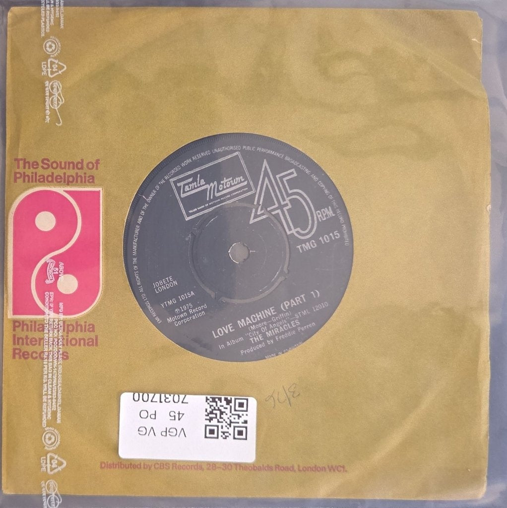 The Miracles - Love Machine (45-RPM)