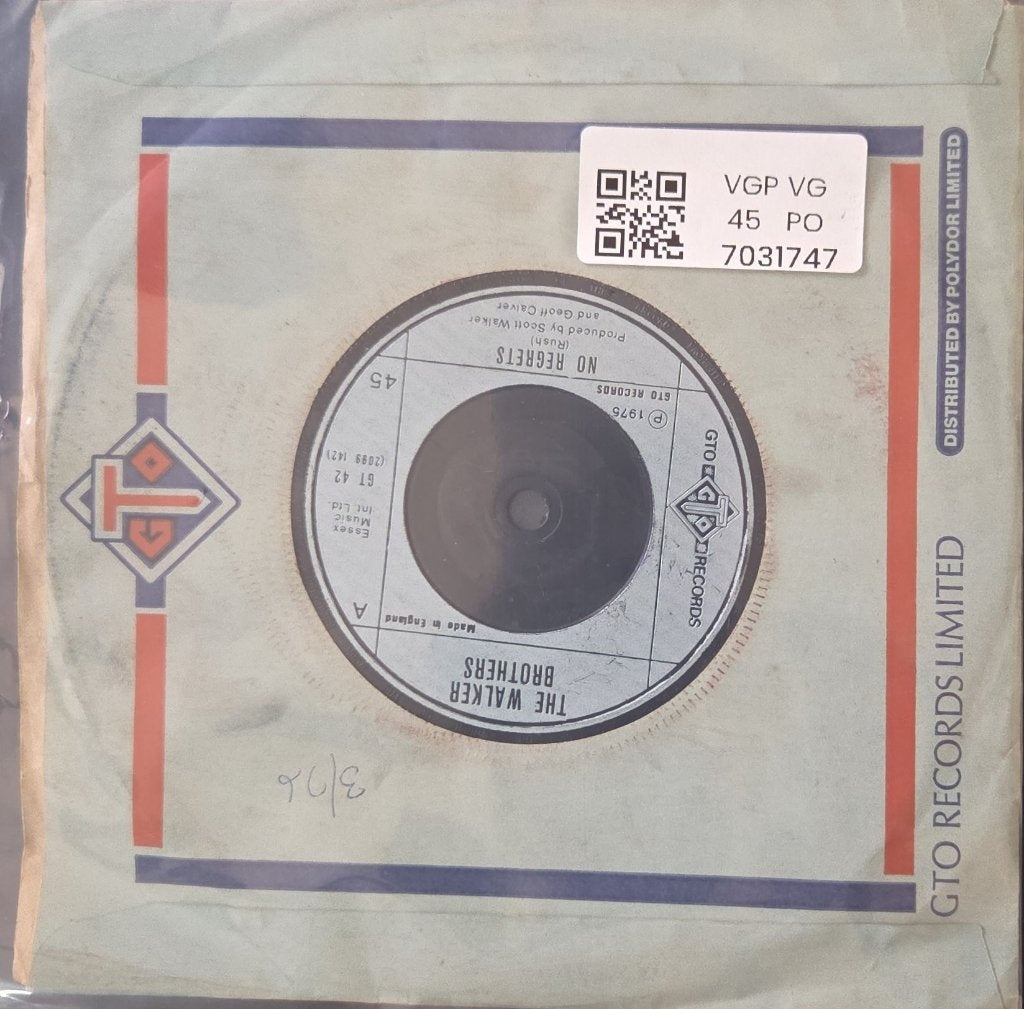 The Walker Brothers - No Regrets / Remember Me (45-RPM)