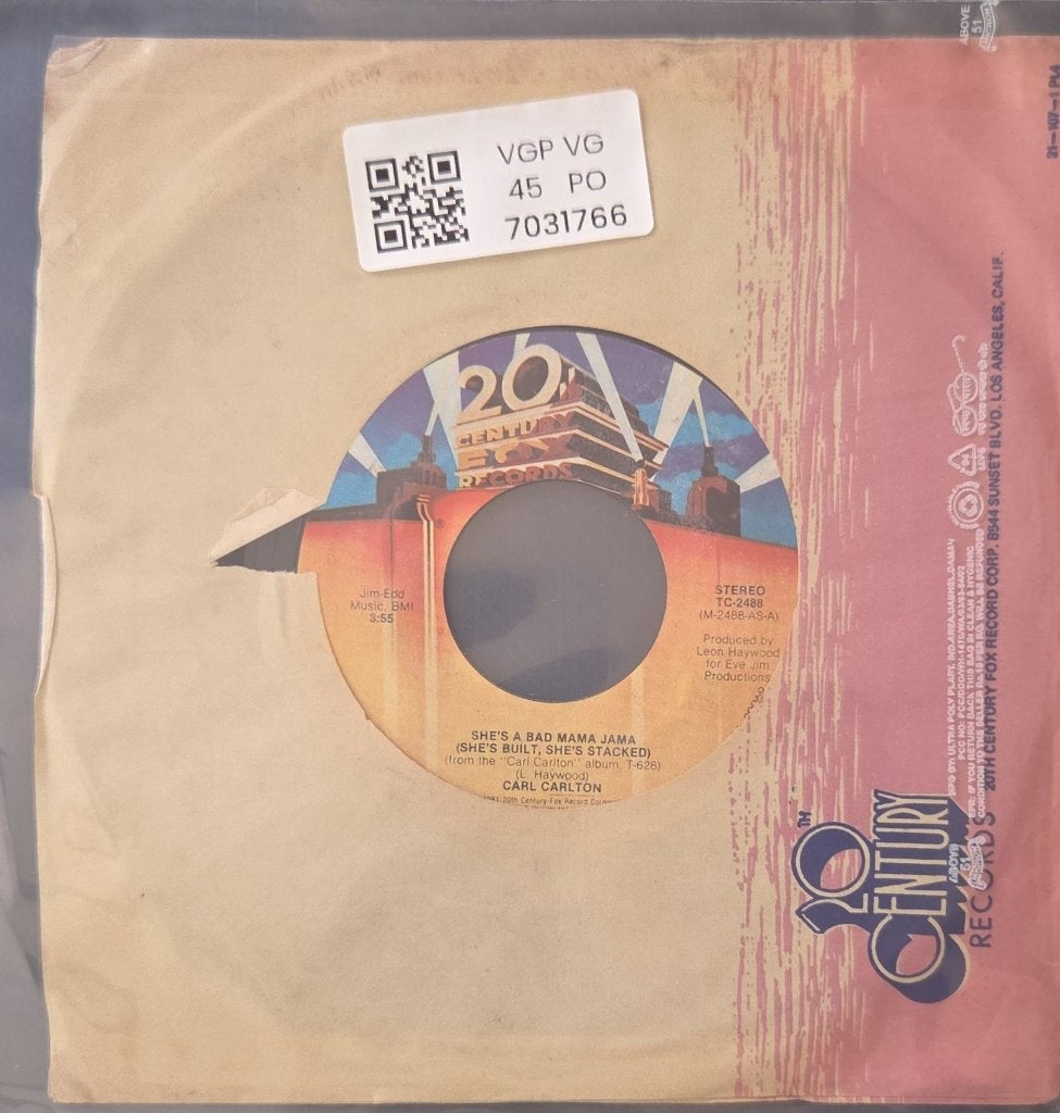 Carl Carlton - This Feeling's Rated X-Tra / She's A Bad Mama Jama (She's Built, She's Stacked) (45-RPM)