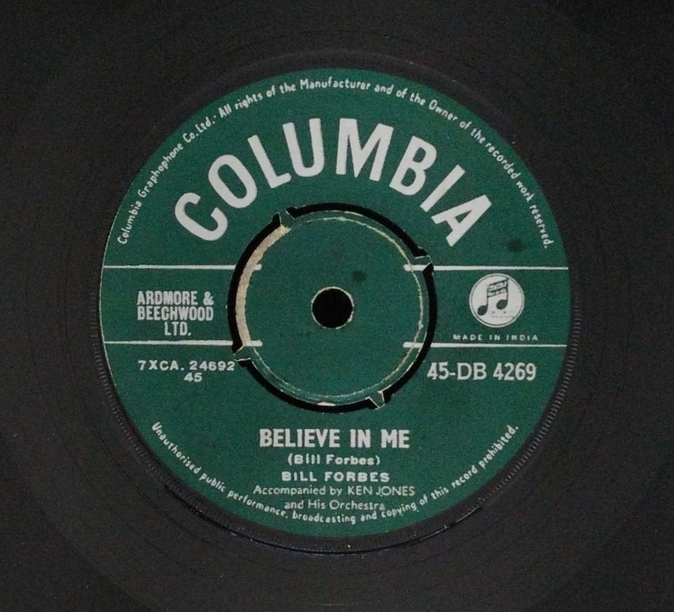 Bill Forbes - Believe In Me (45-RPM)