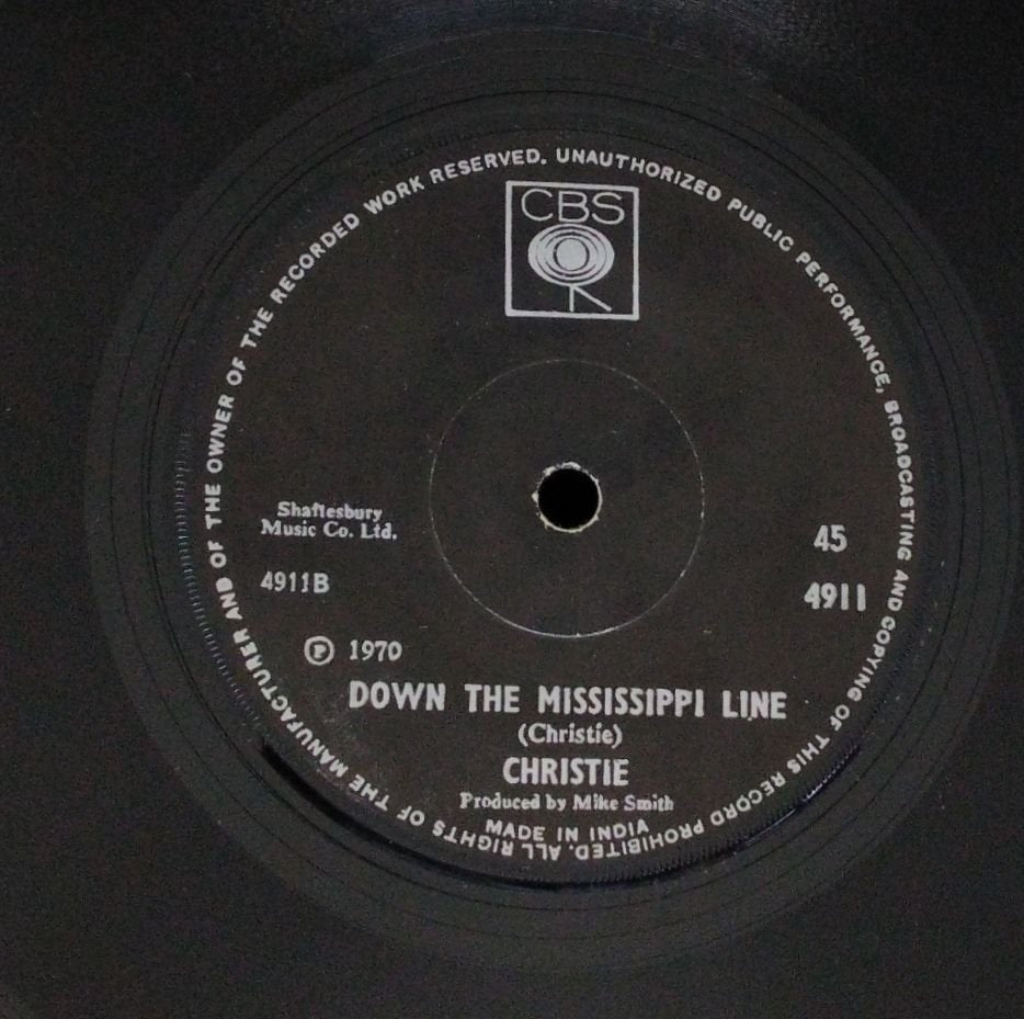 Christie - Yellow River / Down the Mississippi Line (45-RPM)