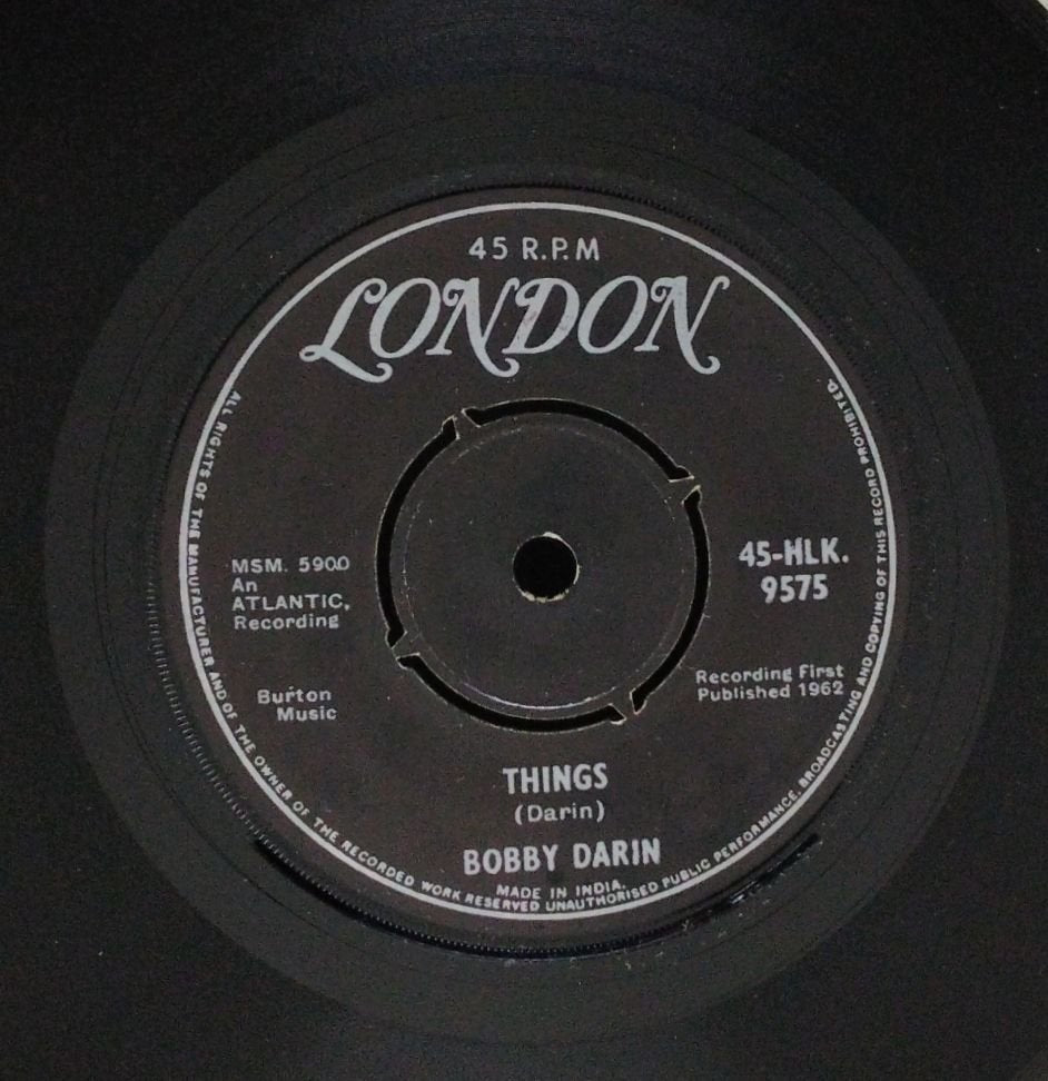 Bobby Darin - Things / Jailer Bring Me Water (45-RPM)