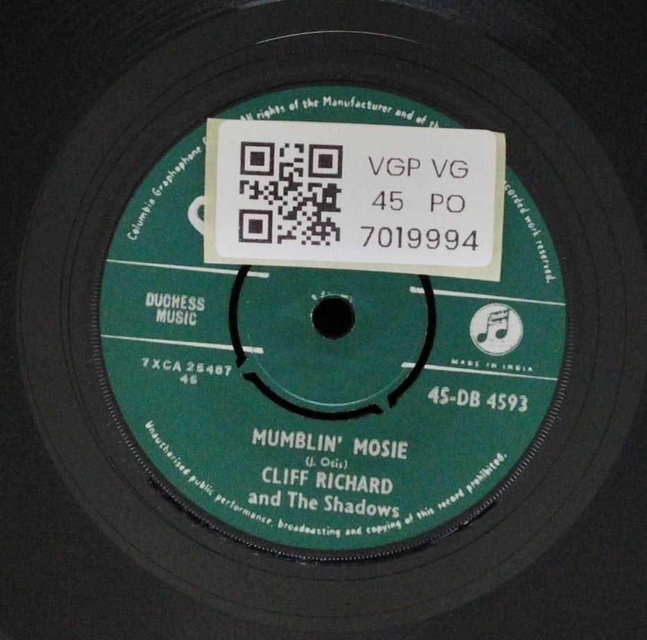 Cliff Richard and The Shadows - Theme for a Dream (45-RPM)