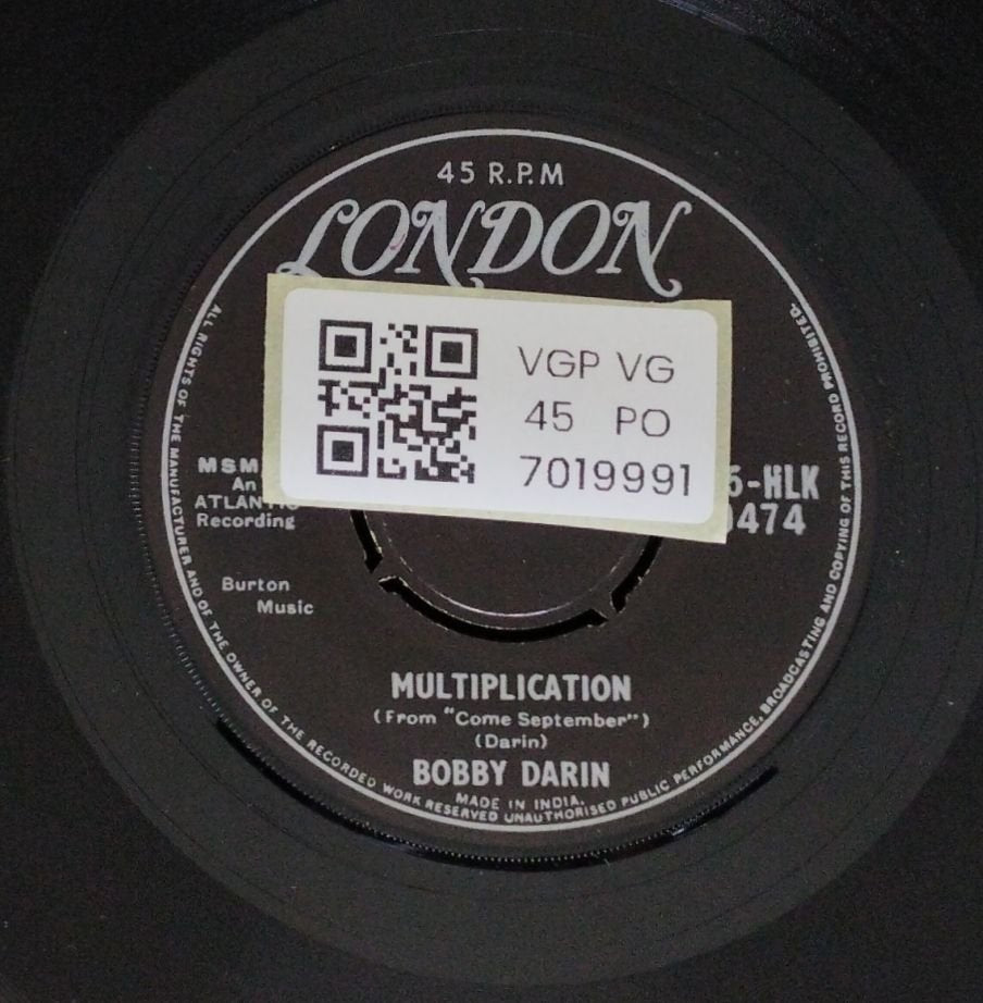 Bobby Darin - Irresistible You / Multiplication (45-RPM)