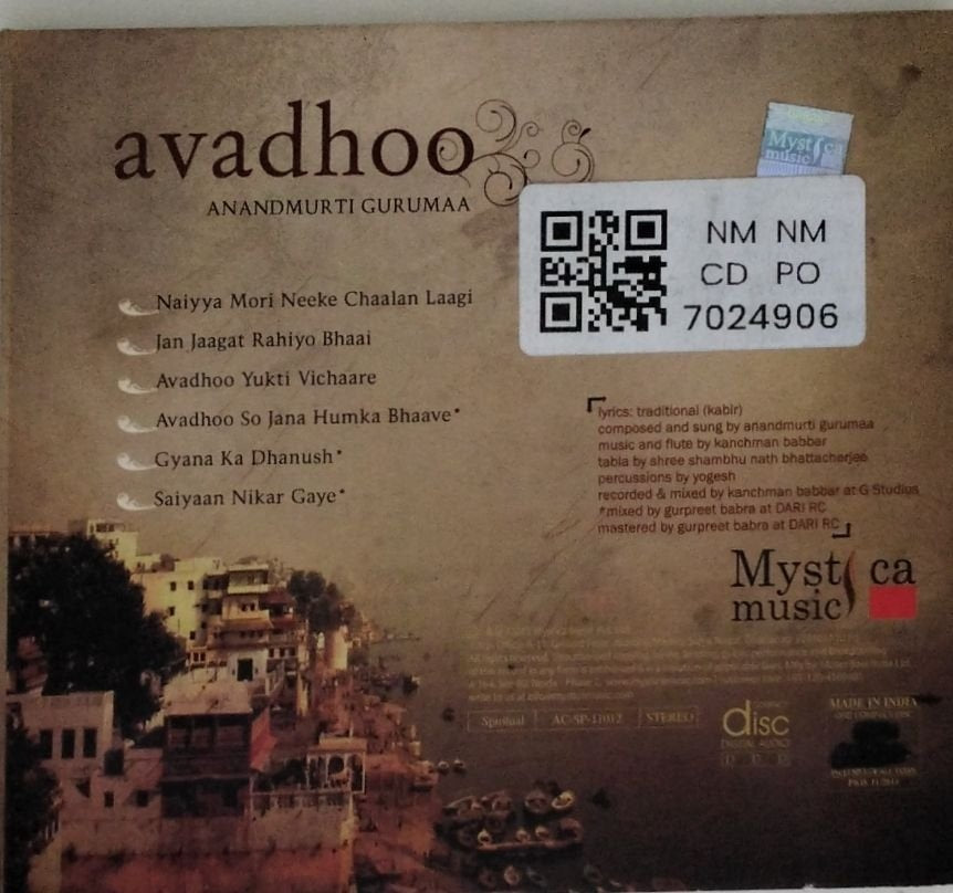 Anandmurti Gurumaa - Avadhoo (CD)