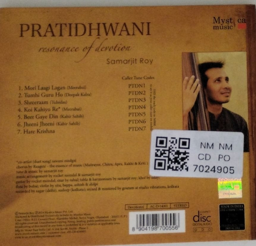 Samarjit Roy - Pratidhwani (CD)