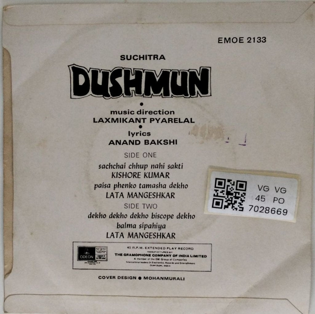 Laxmikant Pyarelal - Dushmun (45-RPM)