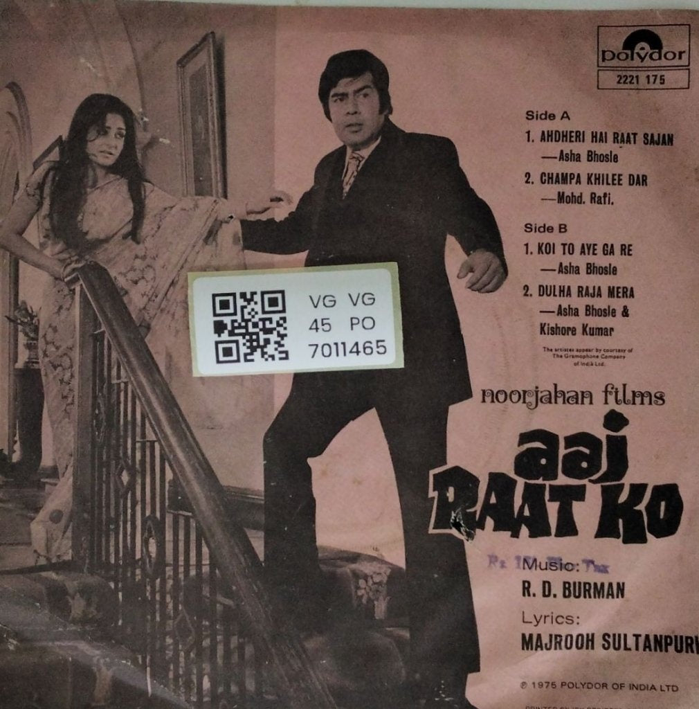 R.D. Burman - Aaj Raat Ko (45-RPM)