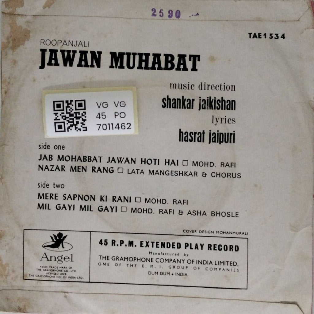 Shankar Jaikishan - Jawan Muhabat (45-RPM)