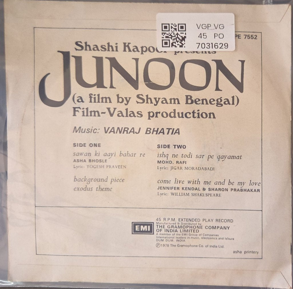 Vanraj Bhatia - Junoon (45-RPM)