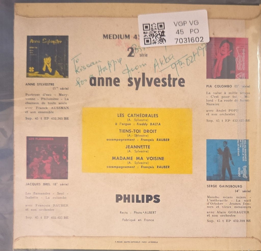 Anne Sylvestre - Anne Sylvestre (45-RPM)