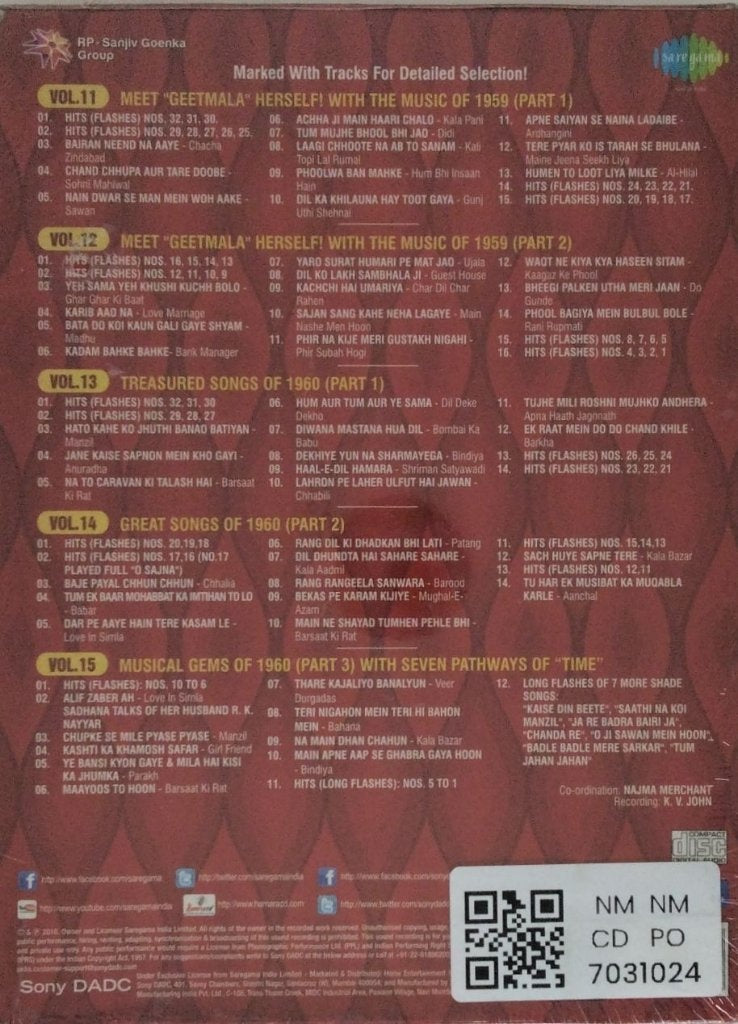 Various - Geetmala Ki Chhaon Mein Volumes 11-15 (CD) (5)