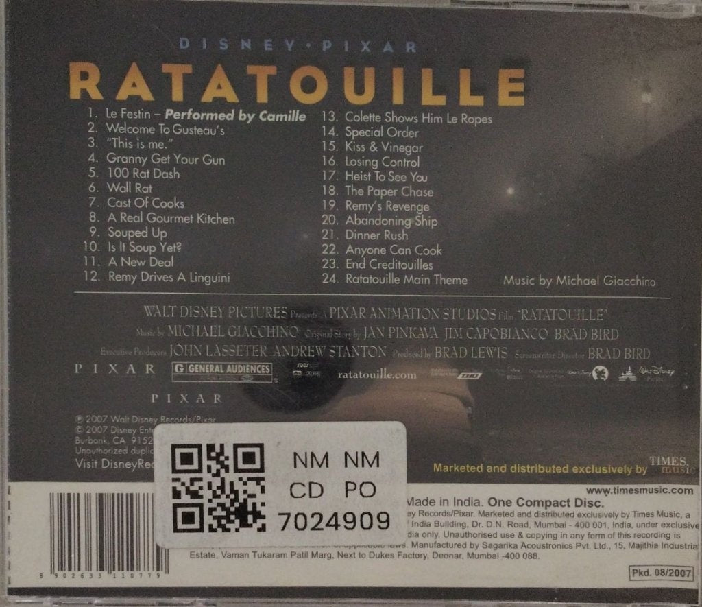 Michael Giacchino - Ratatouille (CD)