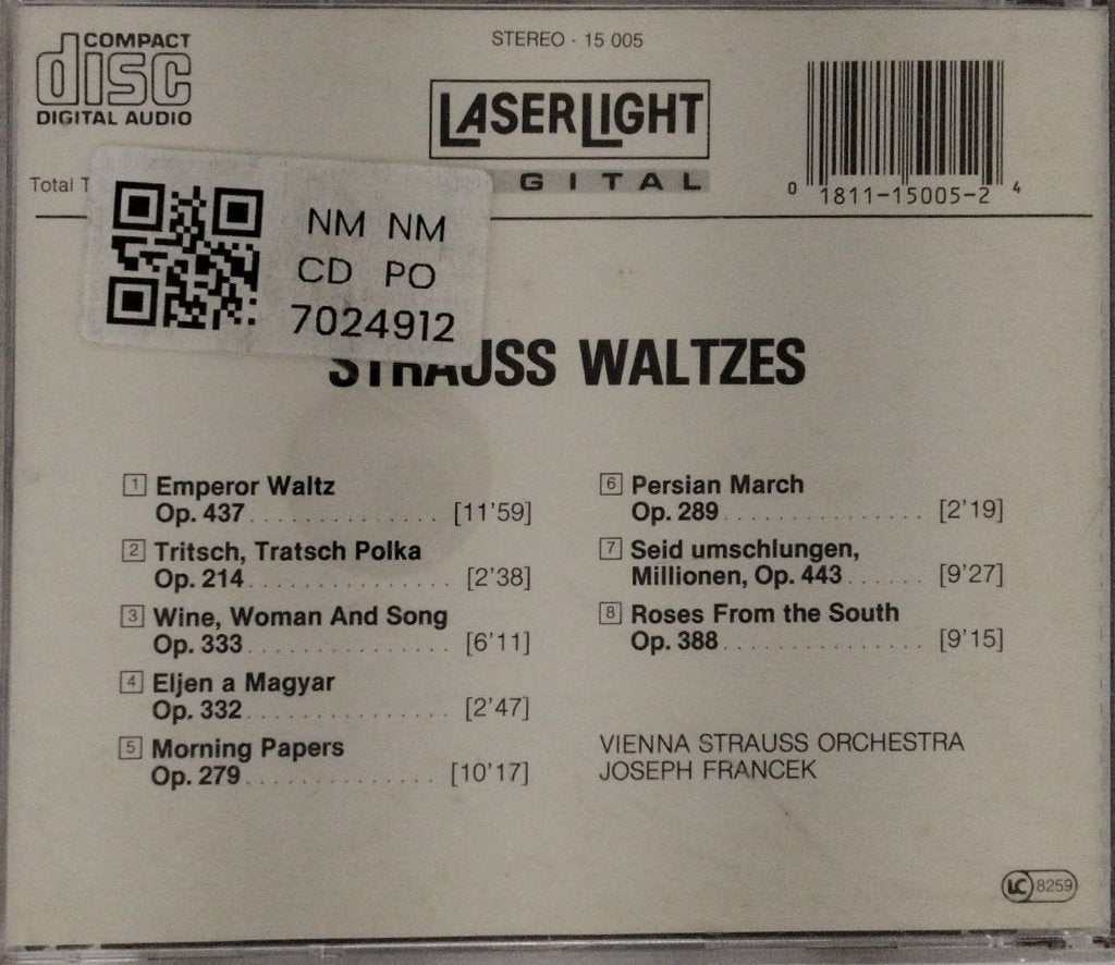 The Vienna Strauss Orchestra - Strauss Waltzes (CD)