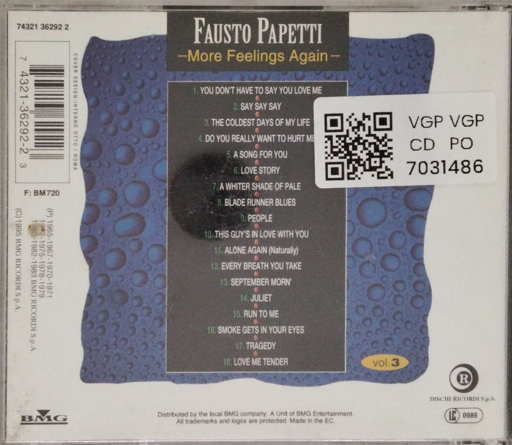 Fausto Papetti - More Feelings Again (CD)