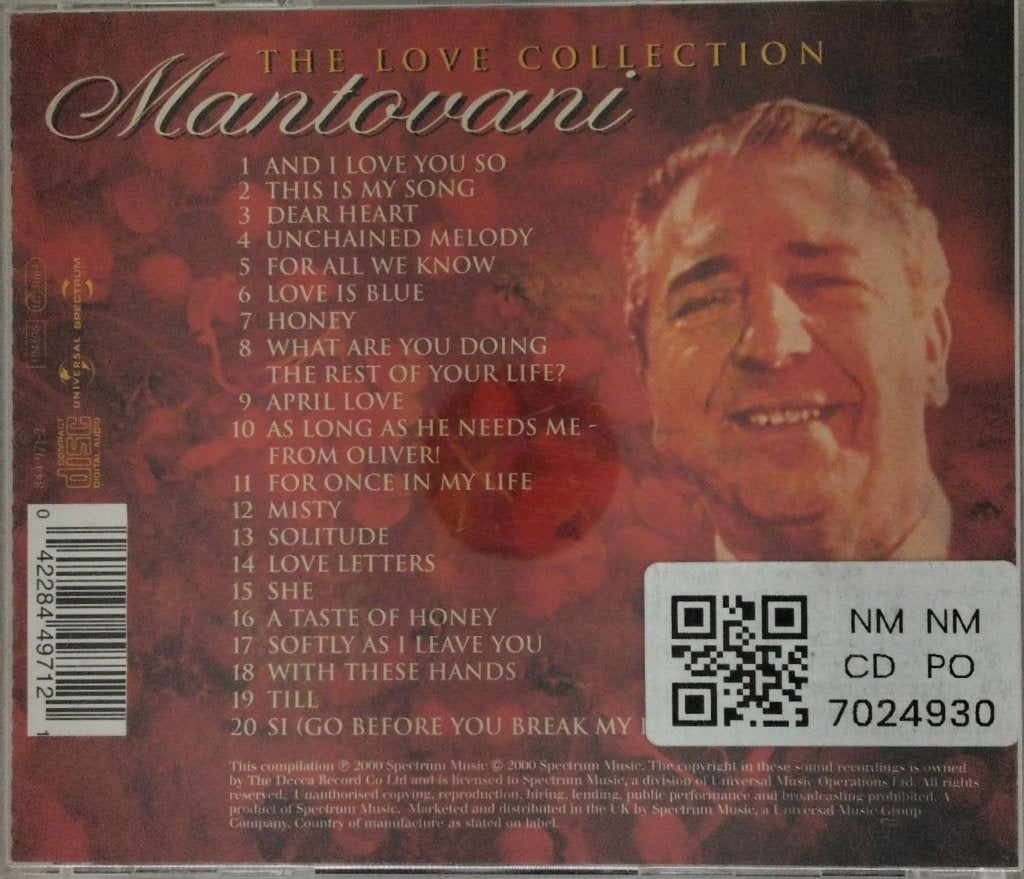Mantovani - The Love Collection (CD)