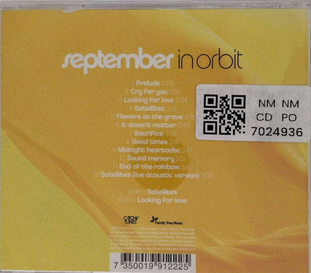 September - In Orbit (CD)