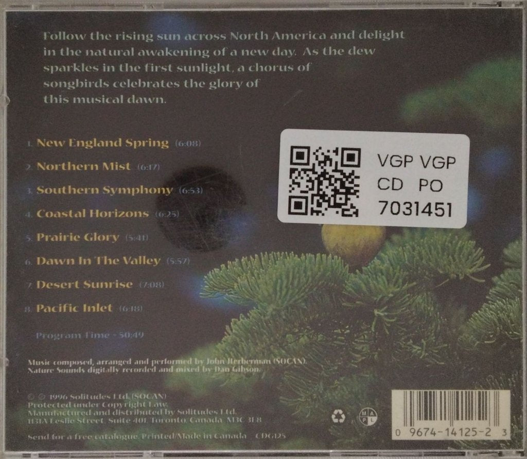 Dan Gibson - Songbirds at Sunrise (CD)