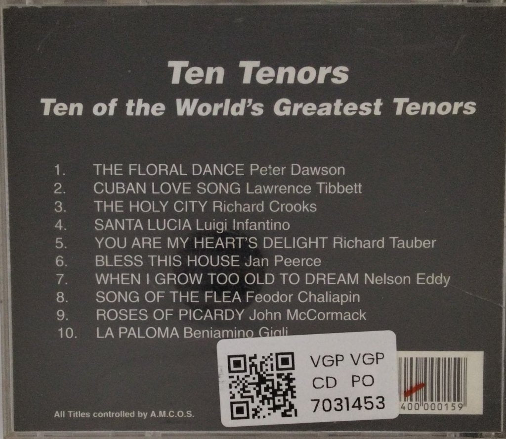 Various - Ten Tenors - Ten of the World's Greatest Tenors (CD)