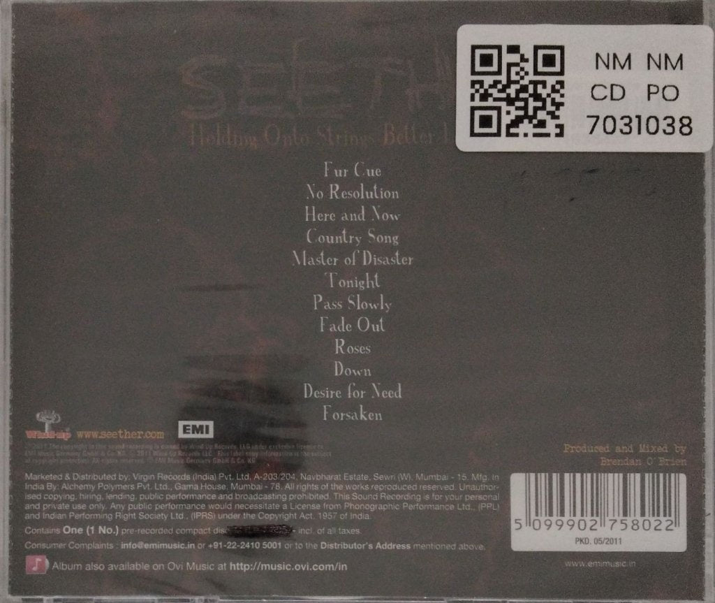 Seether - Holding Onto Strings Better Left to Fray (CD)