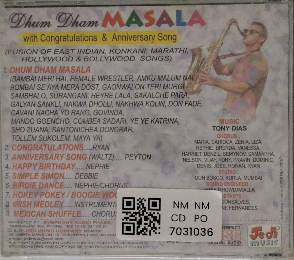 Tony Dias - Dhum Dham Masala (CD)