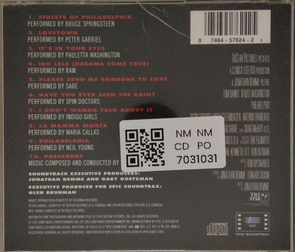Various - Music from the Motion Picture Philadelphia (CD)