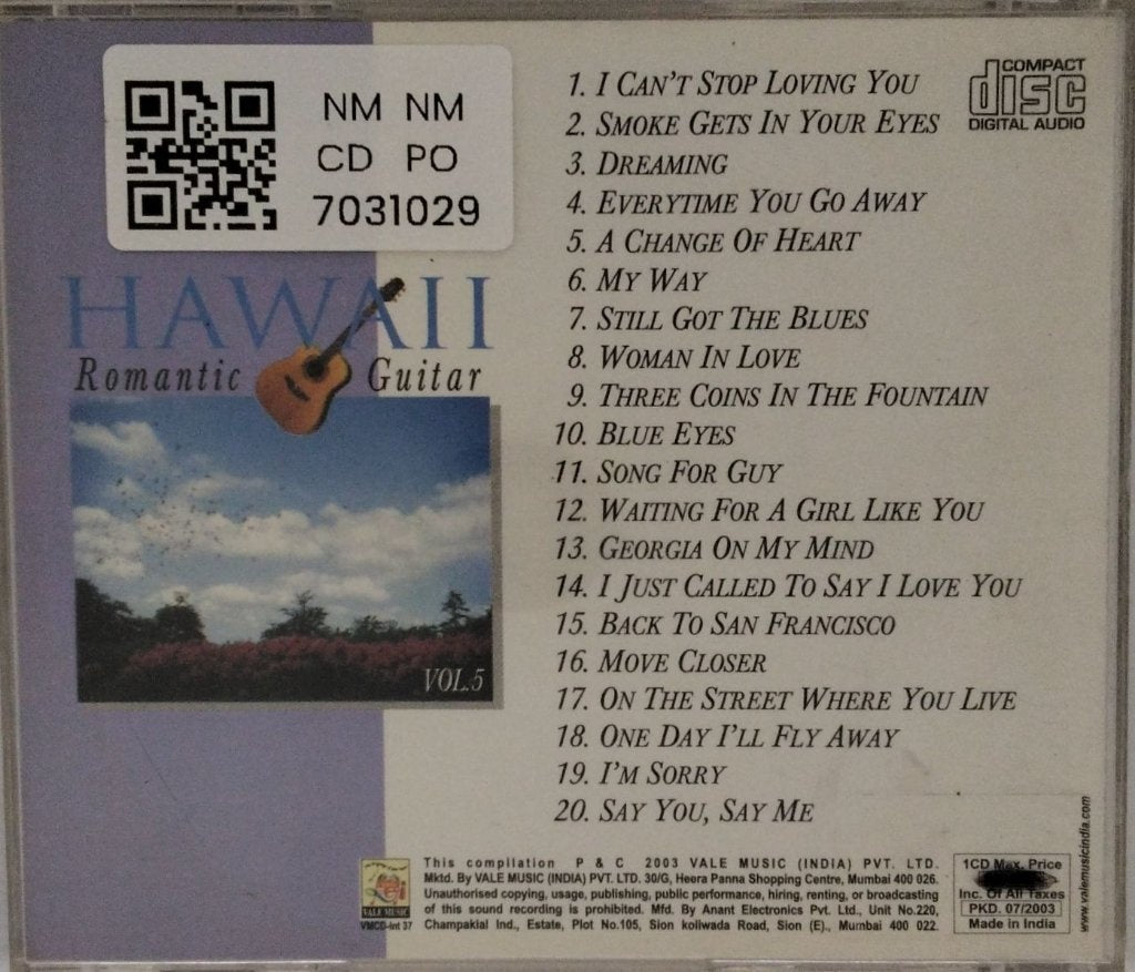Various - Hawaii Romantic Guitar Vol. 5 (CD)