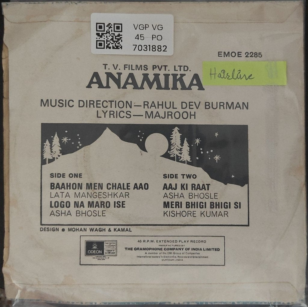 Rahul Dev Burman - Anamika (45-RPM)