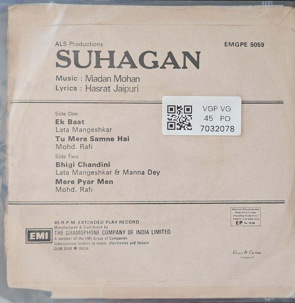 Madan Mohan - Suhagan (45-RPM)