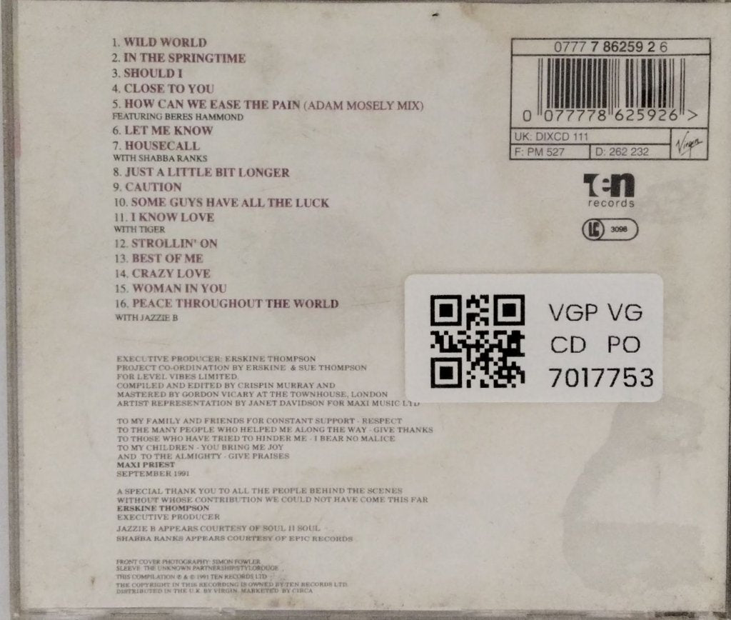 Maxi Priest - Best Of Me (CD)