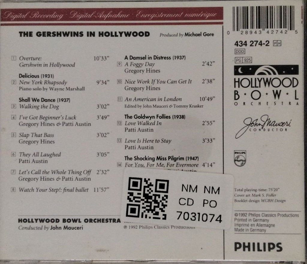 Hollywood Bowl Orchestra, John Mauceri - The Gershwins in Hollywood (CD)