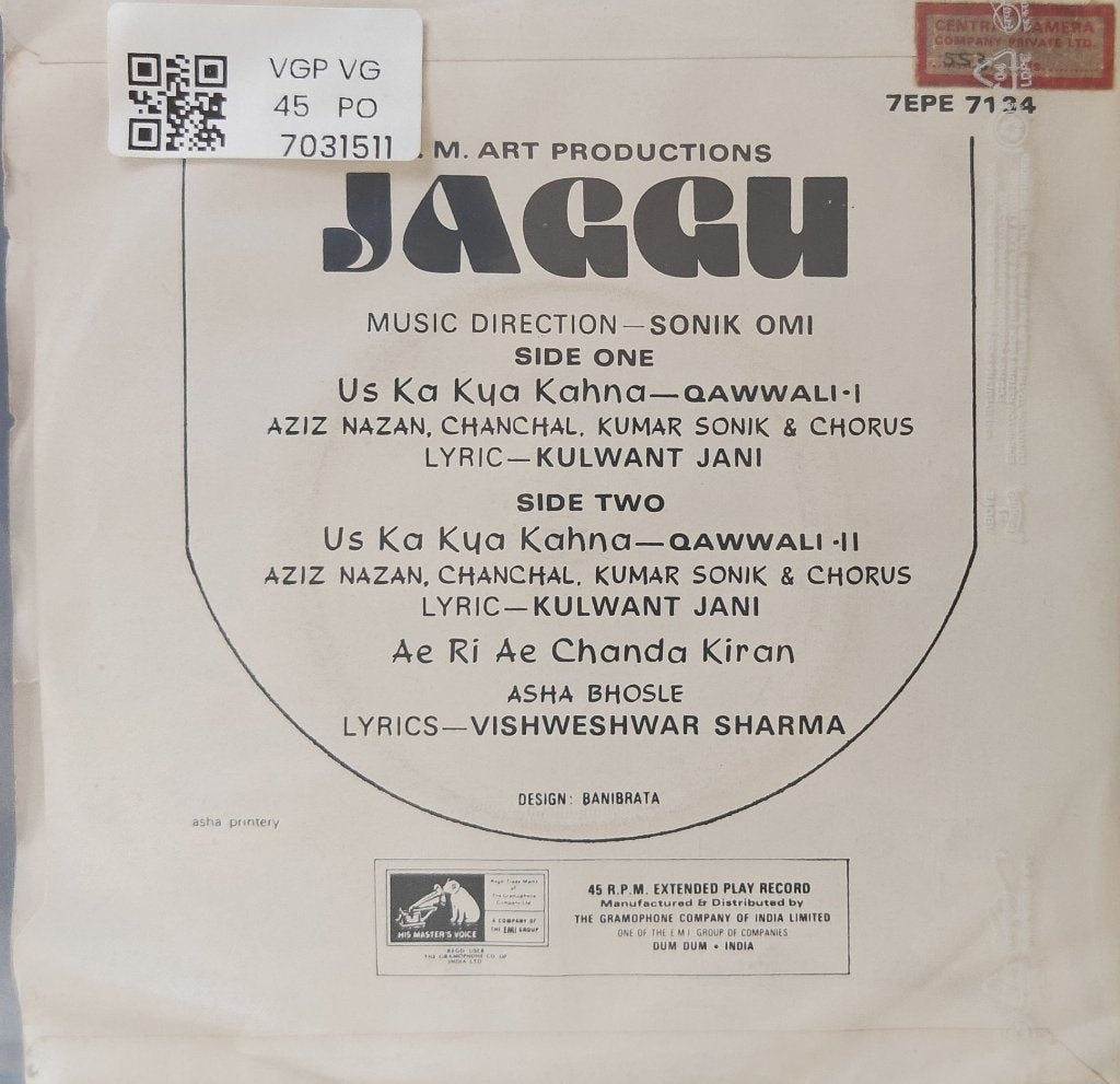 Sonik Omi - Jaggu (45-RPM)