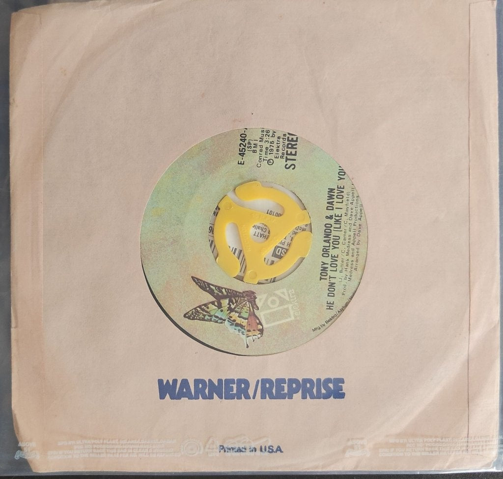 Tony Orlando & Dawn - He Don't Love You (Like I Love You) / Pick It Up (45-RPM)