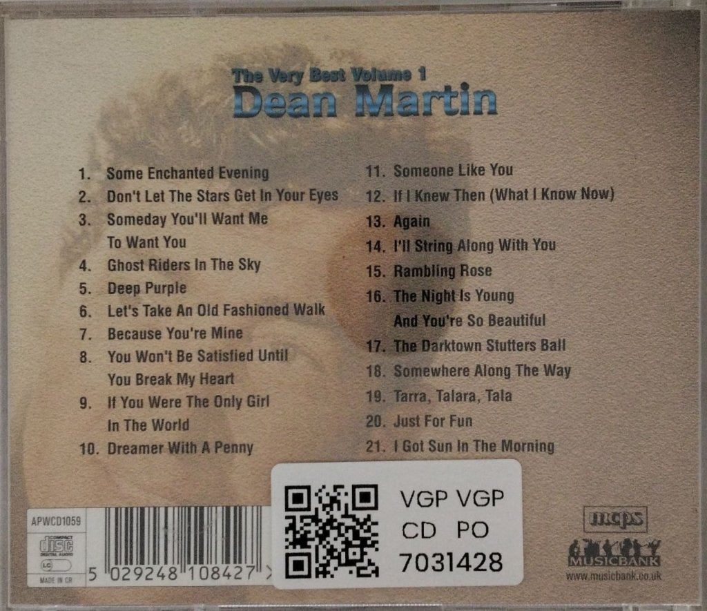 Dean Martin - The Very Best Volume 1 (CD)