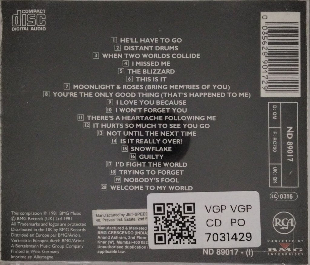 Jim Reeves - The Very Best Of Jim Reeves (CD)