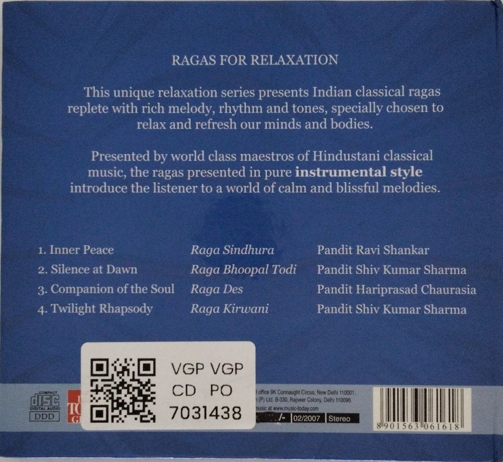 Pandit Ravi Shankar, Pandit Shiv Kumar Sharma, Pandit Hariprasad Chaurasia - Absolute Peace (CD)